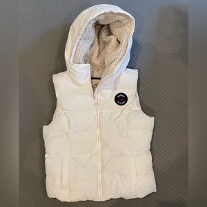 COPY - COPY - Hollister Wool Vest with hood || size large